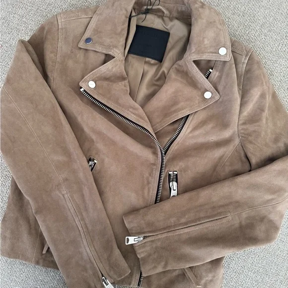 ALLSAINTS Dalby Moto Biker Suede jacket - Picture 2 of 11